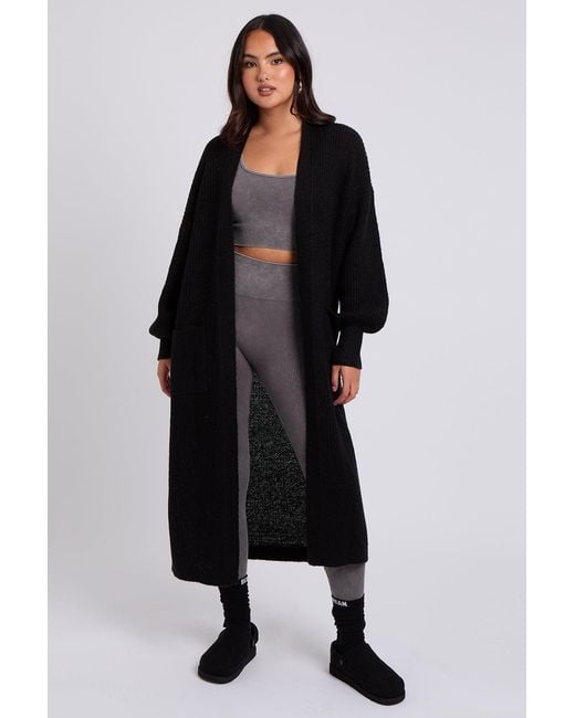 Urban Bliss Black Chunky Longline Cardigan