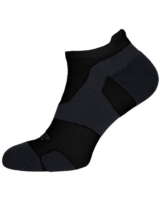 2xu Black Light Cushion /Titanium No Show Socks for men