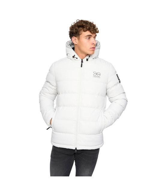 Crosshatch White Pitsburg Jacket for men