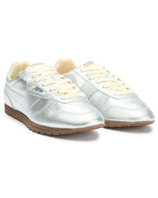 Autry White Windspeed Low Trainers