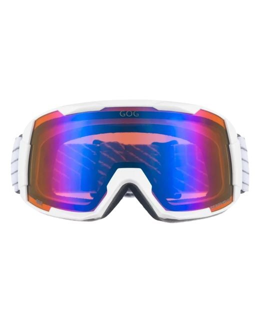 G.O.D Eyewear Blue Griz Uv400 Ski Snowboard Goggles With Anti-Fog Mirror Hydrophobic Double Lens