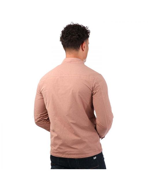 C.P. Company Flatt Nylon Lens Overshirt in Red for Men | Lyst UK