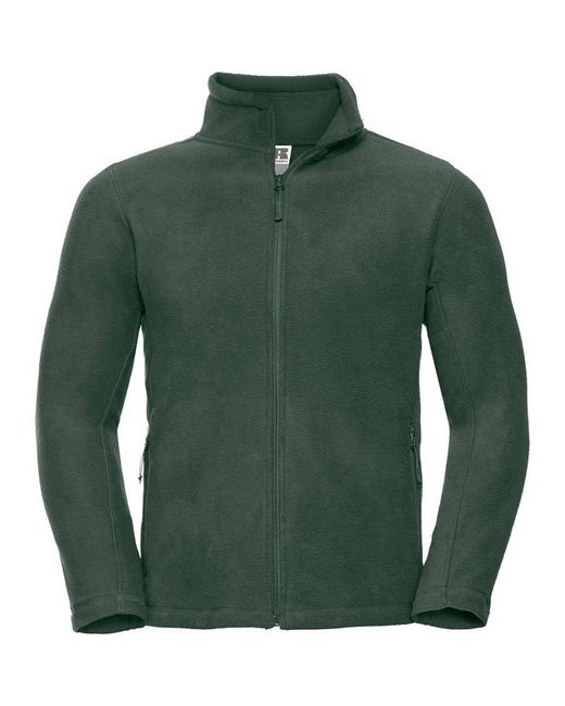 Russell Green Full Zip Outdoor Fleece Jacket (Bottle) for men
