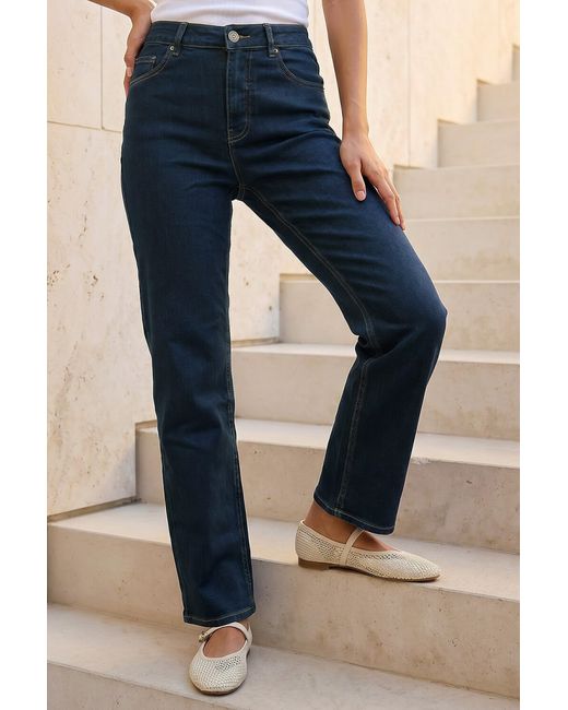 Roman Blue Straight Leg Stretch Jeans