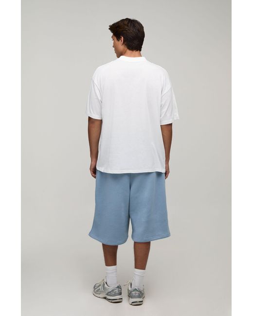 BoohooMAN White Oversized Miami Print T-Shirt Cotton for men