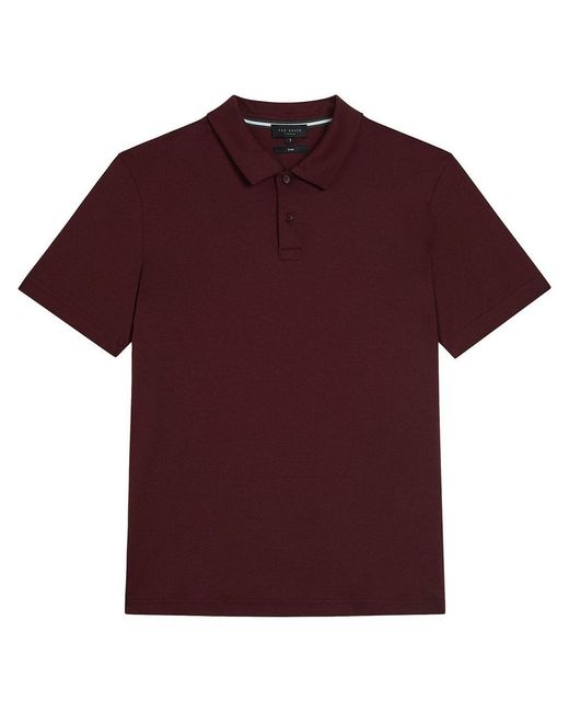 Ted Baker Red Zeiter Slim Fit Polo Shirt for men
