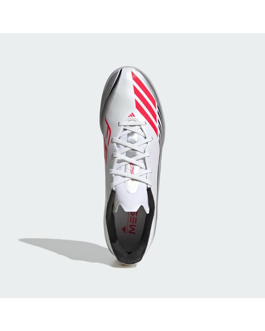 Adidas Originals White F50 Messi League Turf Boots