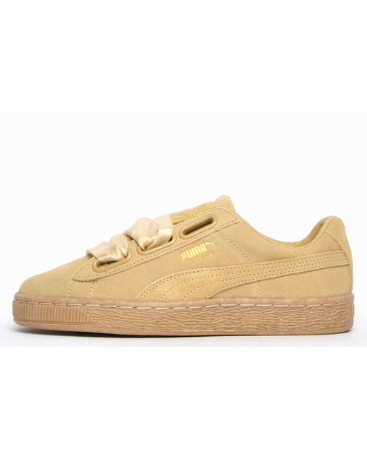 PUMA Black Suede Heart Leopard Trainers