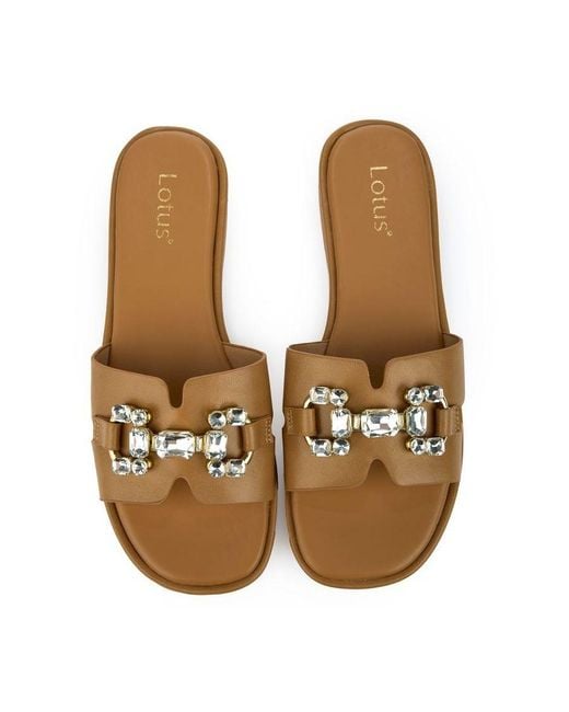 Lotus Brown Fano Sandals