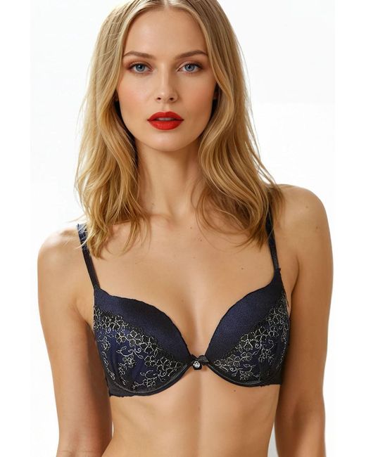 Boux Avenue Blue Ultraboost Plunge Bra