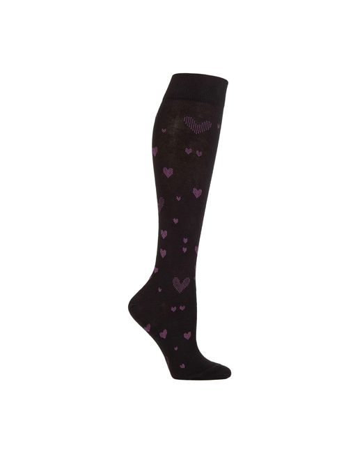 IOMI Black 1 Pack Ladies 18 Mmhg Graduated Compression Flight Socks For Dvt
