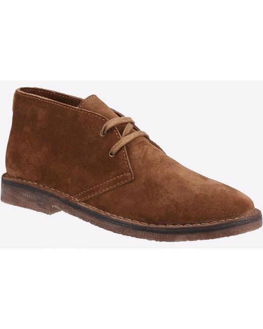 Hush Puppies Brown Memory Foam Samuel Boots for men