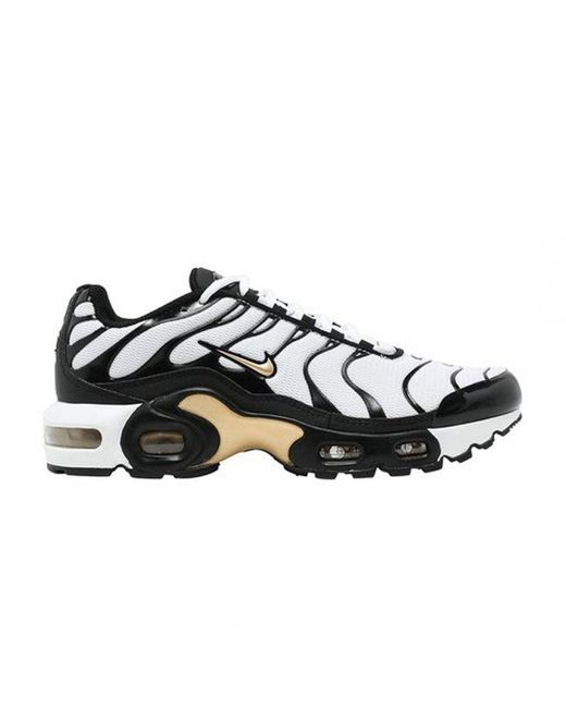 Nike Black Air Max Plus Lace-Up Synthetic Trainers Cz9196 001