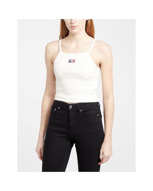 Tommy hilfiger logo crop 2024 top