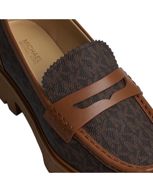 Michael Kors Brown Holland Loafers 49F4Hlfp1B