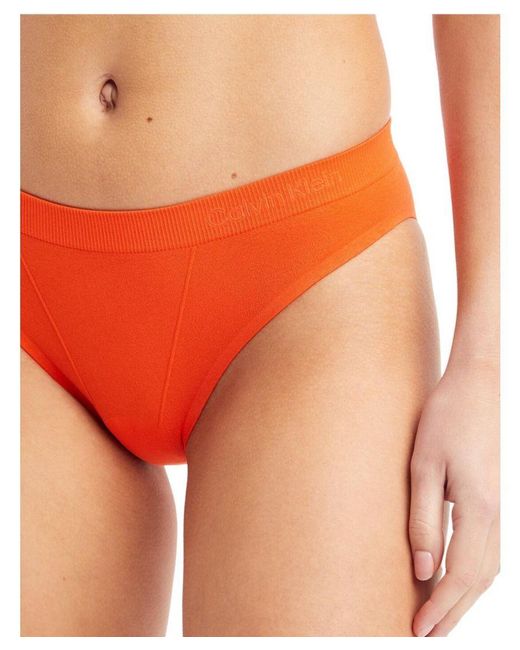 Calvin Klein Orange Bonded Flex Brief