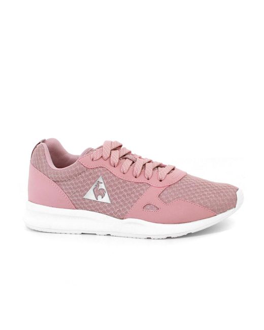 Le Coq Sportif Pink Lcs R600 Feminine Mesh Trainers