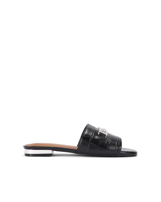 Kurt Geiger Black Kingsley Flat Sandal Sandals