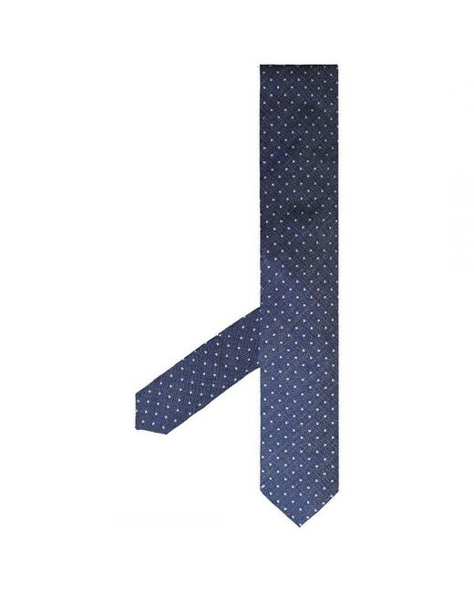 Hackett Printed Mini Pindot Blue Ties for men