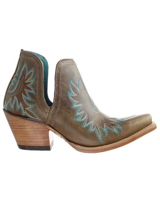 Ariat Green Dixon Ash Boots Leather (Archived)