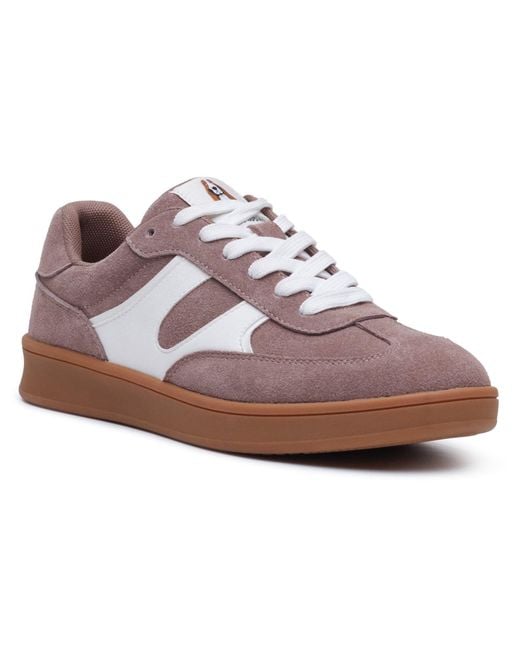 Hush Puppies Purple Maura Suede Stone Trainers