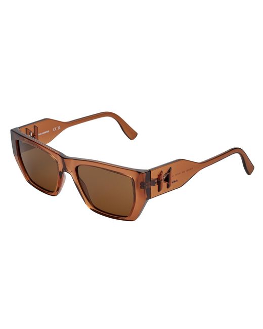 Karl Lagerfeld Brown Rectangular Sunglasses Kl6123S