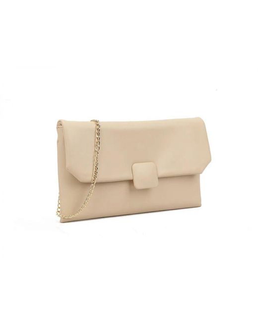 Where's That From Natural 'Deltaz' Clutch Bag