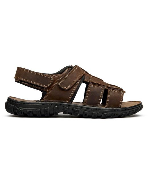 Lotus Brown Boscom Sandals for men