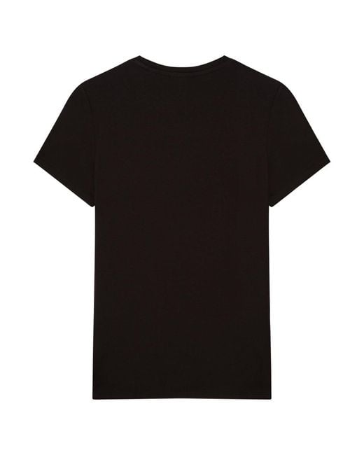 Ted Baker Black Printed Fitted T-Shirt Viscose