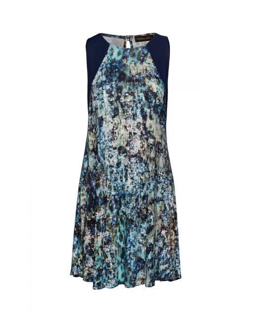Conquista Blue Print Dress
