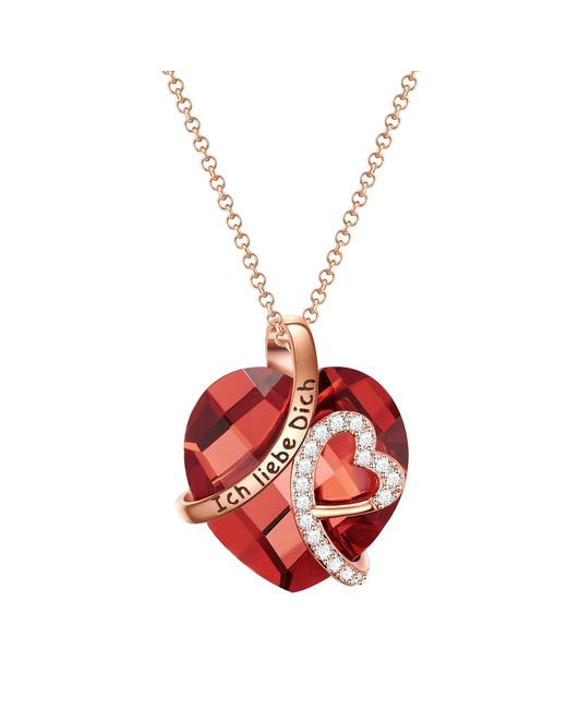 Rafaela Donata Red Brass Necklace