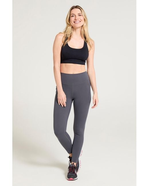 Mountain Warehouse Blue 'Breeze' Hiking Leggings Quick Dry Stretchy Bottoms