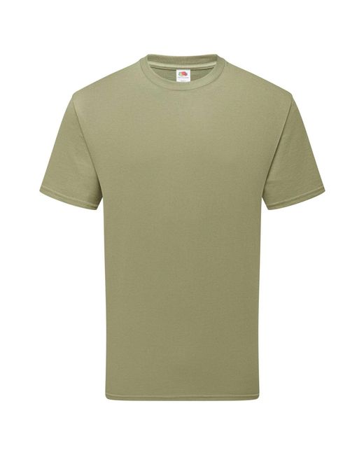 Fruit Of The Loom Green Adult Pure Cotton T-Shirt (Classic)
