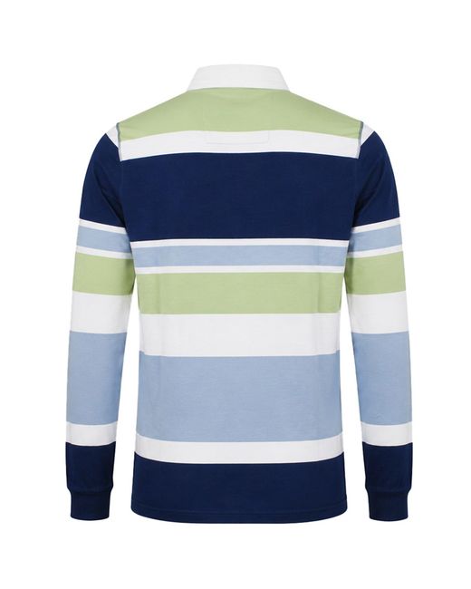 Nautica Blue Rafael Rugby Shirt Cotton for men