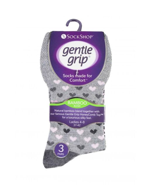 Gentle Grip Black Sock Shop