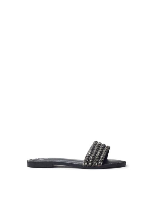 b.soleful White Lusina Sandals Faux Leather