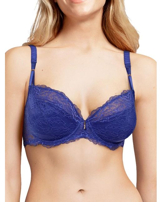 Chantelle Blue Waltz Half Cup Balconnette Bra