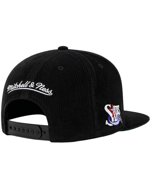 Mitchell & Ness Black Nba Philadelphia 76Ers All Directions Cap Cotton