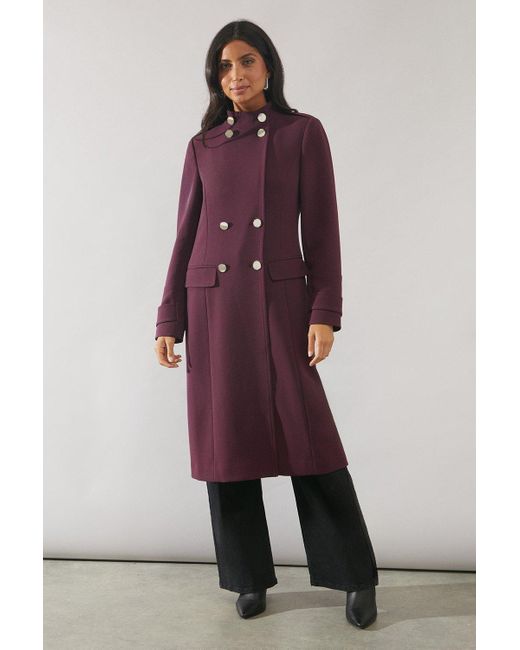 Wallis Purple Coat Smart Jackets & Coats