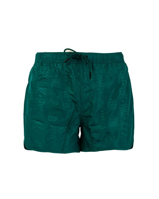 Bikkembergs Korte Boardshort Voor Allover Scripts in het Green voor heren