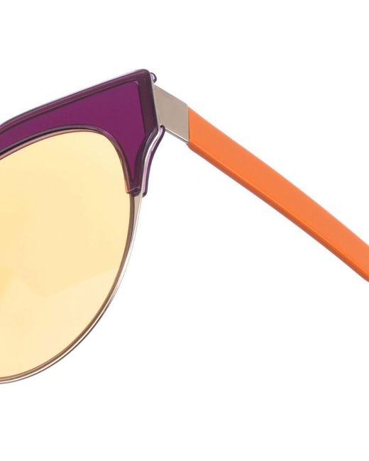 Marni Yellow Me635S Oval-Shaped Acetate Sunglasses