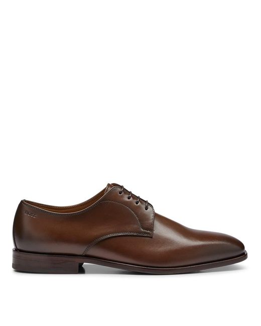 Boss Brown Derby Shoes for men