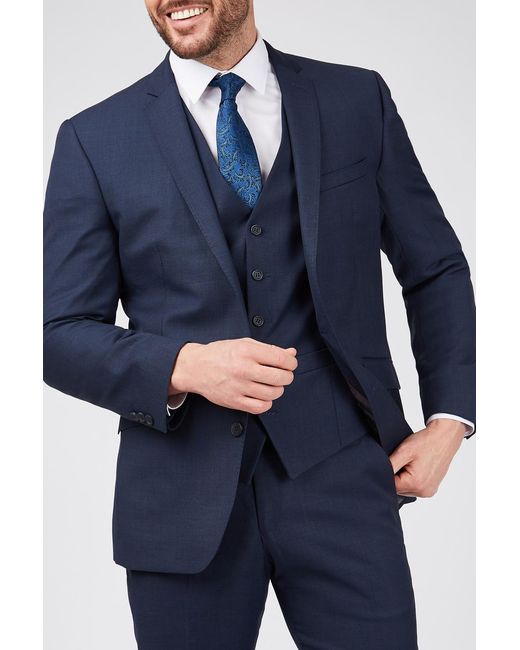 Scott Blue Pick & Premier Fit Suit Jacket for men