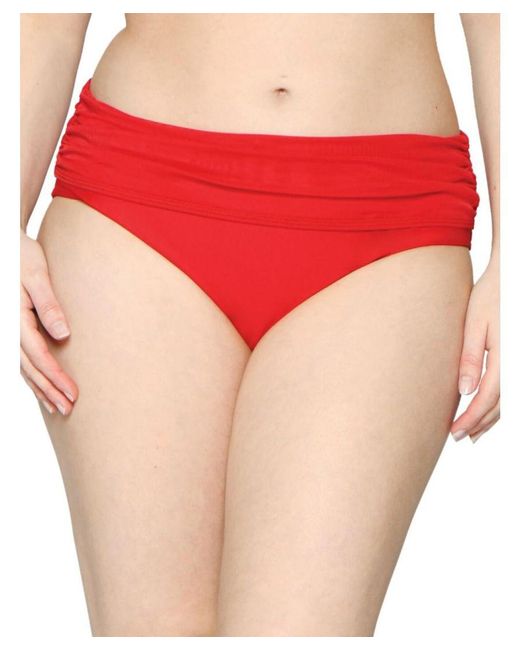 Curvy Kate Red Cs001512 Sheer Class Deep Fold-Over Bikini Brief