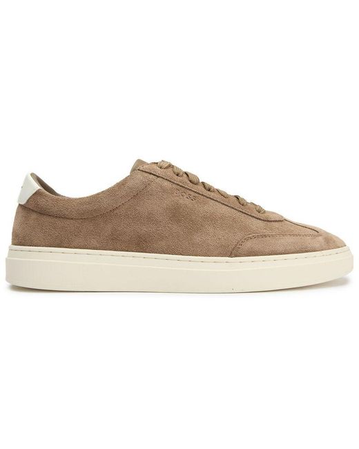 Boss Brown Kieran Tenn Suede Trainers