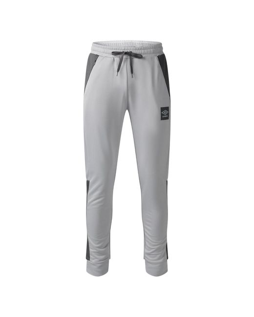 Umbro Gray Sports Tracksuit Bottoms (Quiet Shade/Castle Rock) for men