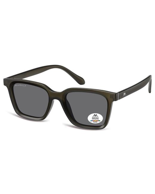 Montana Gray Square Matte Polarized Mp58