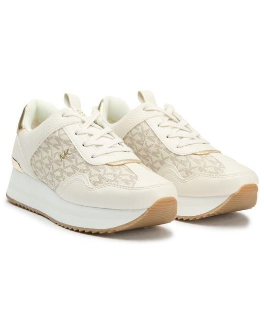 Michael Kors White Raina Trainers