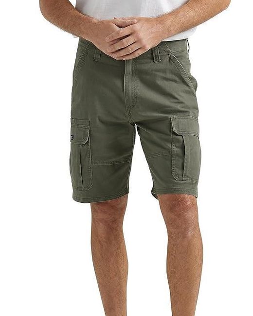 Wrangler Green Cargo Shorts for men