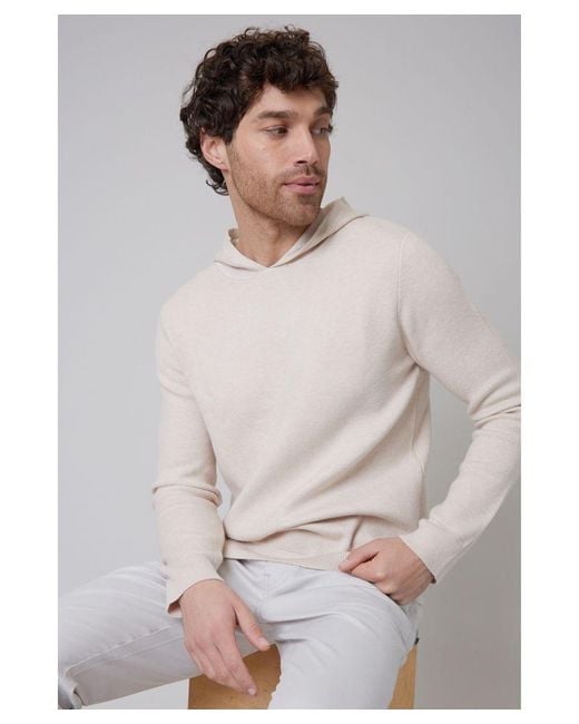 Threadbare Gray Light 'Ohio' Luxe Knitted Pullover Hoodie for men